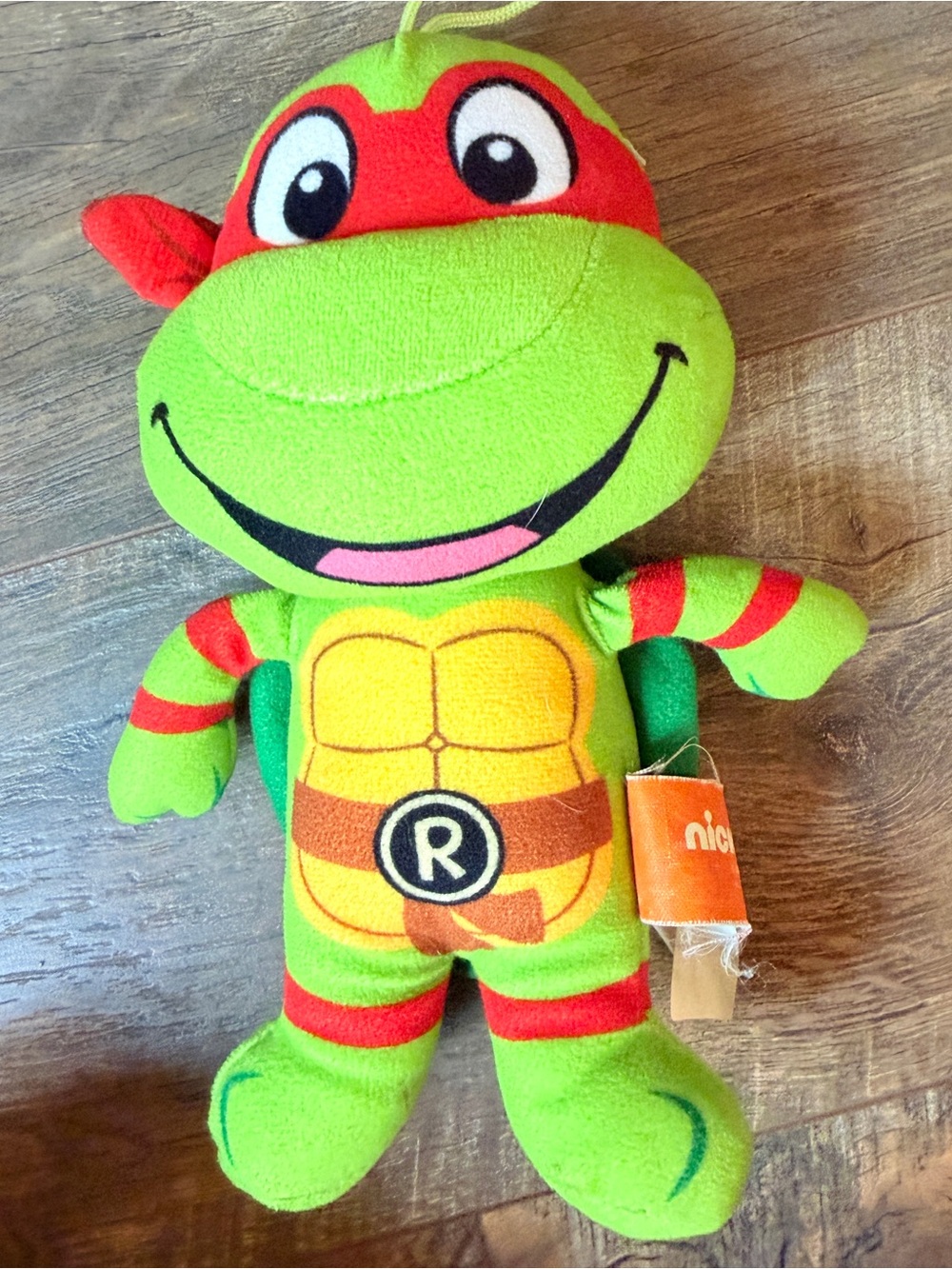 Nickelodeon Raphael Plush Turtle TMNT Teenage Mutant Ninja Turtle 8”